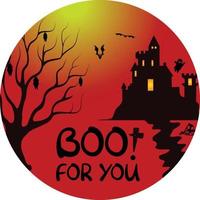 halloween sticker t-shirt ontwerp vector