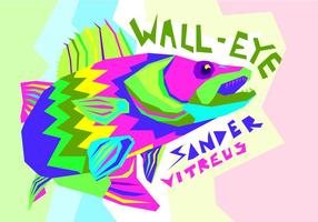 Gratis Walleye Vectorillustratie vector