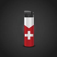 Zwitserland sigaret aansteker vector ontwerp