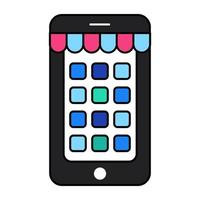 modieus vector ontwerp van mobiel apps