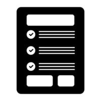 een icoon ontwerp van checklist vector