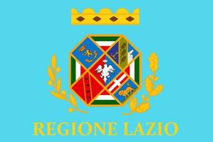 lazio vlag. regio van Italië. vector illustratie.