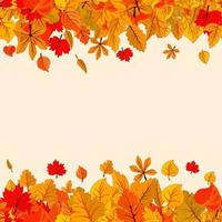 herfst bladeren vallen geïsoleerd achtergrond. gouden herfst poster sjabloon. vector illustratie eps10