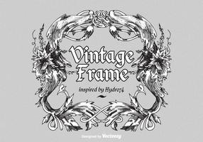 Gratis Vintage Sierlijke Vector Frame