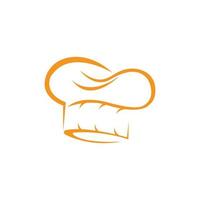 hoed chef-kok logo sjabloon vector