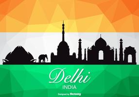 Gratis Vector Delhi Horizon Silhouet