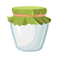 vector illustrator van transparant pot