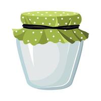 vector illustrator van transparant pot