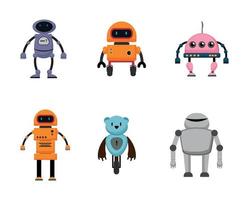 fantastische robotcollectie vector