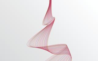 elegant rood golvend lijnen abstract achtergrond ontwerp vector