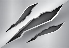 Gratis Metalen Tear Vector Illustratie