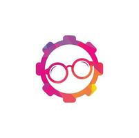 bril uitrusting vorm concept logo ontwerp. bril icoon ontwerp sjabloon vector