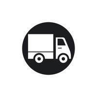 levering vrachtwagen pictogram vector