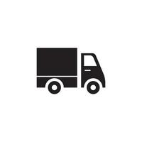 levering vrachtwagen pictogram vector