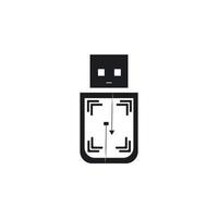 USB gegevens overdracht vector