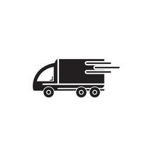 levering vrachtwagen pictogram vector