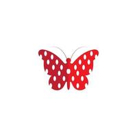 vlinder blad logo vector