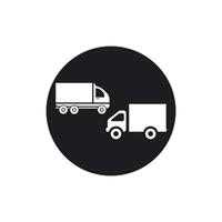 levering vrachtwagen pictogram vector