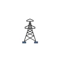 elektrisch toren logo vector