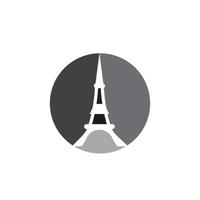 eifel toren logo vector