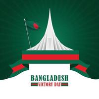 Bangladesh onafhankelijk en zege dag sociaal media post ontwerp vector