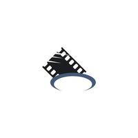 filmstrip logo sjabloon vector