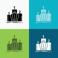 kroon. koning. leiderschap. monarchie. Koninklijk icoon over- divers achtergrond. glyph stijl ontwerp. ontworpen voor web en app. eps 10 vector illustratie