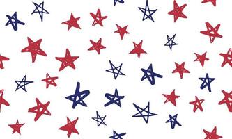 onafhankelijkheid dag Verenigde Staten van Amerika. presidenten dag. hand- getrokken illustratie. sterren grunge. vector