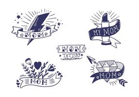 Gratis Mom Tattoo Collection vector