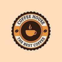 koffie winkel logo en etiketten vector
