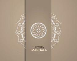 uitnodiging kaart Sjablonen met goud gevormde en Kristallen kleur luxe mandala achtergrond met gouden zijnbesk patroon Arabisch Islamitisch oosten- stijl. Ramadan stijl decoratief mandala, folder banier vector