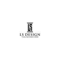 ls eerste wet firma logo teken ontwerp vector