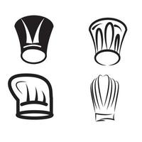 hoed chef-kok logo sjabloon vector