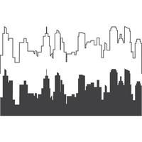 stad skyline achtergrond vector