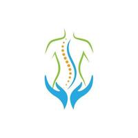 chiropractie symbool vector pictogram ontwerp illustratie