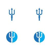 trident logo sjabloon vector pictogram