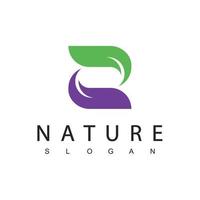 natuur logo ontwerp sjabloon, schoonheid concept gebruik makend van blad icoon voor spa, huidverzorging, en kunstmatig vector