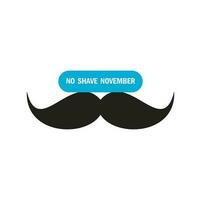 Nee scheren november typografisch vector ontwerp. vector poster of banier voor Nee scheren sociaal solidariteit november evenement tegen Mens prostaat kanker campagne