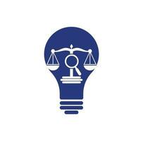 vind gerechtigheid lamp logo vector sjabloon, creatief wet firma logo ontwerp concepten. loupe wet firma logo