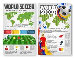 vector brochure voor wereld voetbal Amerikaans voetbal spel