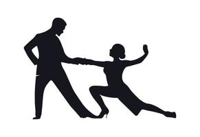 tango dansers silhouetten vector