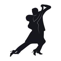 tango dansers silhouetten vector