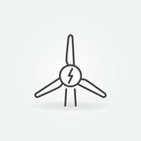 wind turbine vector energie concept schets icoon