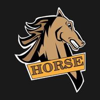 paard team logo sjabloon. paard illustratie vector