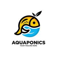 aquaponics logo vector sjabloon