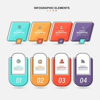 infographics elementen sjabloon set vector