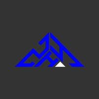zhy brief logo creatief ontwerp met vector grafisch, zhy gemakkelijk en modern logo in driehoek vorm geven aan.