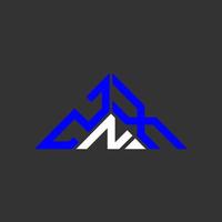 znx brief logo creatief ontwerp met vector grafisch, znx gemakkelijk en modern logo in driehoek vorm geven aan.