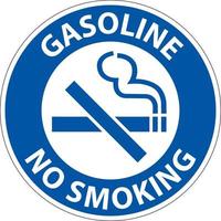 merk op benzine Nee roken teken Aan wit achtergrond vector