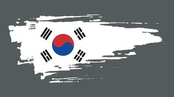 vervaagd grunge structuur zuiden Korea abstract vlag vector